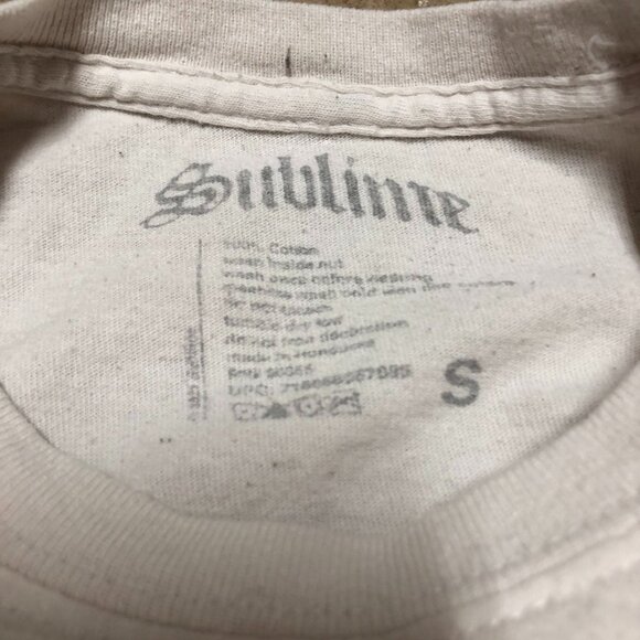 SUBLIME T SHIRT SZ S WHITE WHAT I GOT Y2K BAND DISTRESSED MENS - Picture 3 of 4
